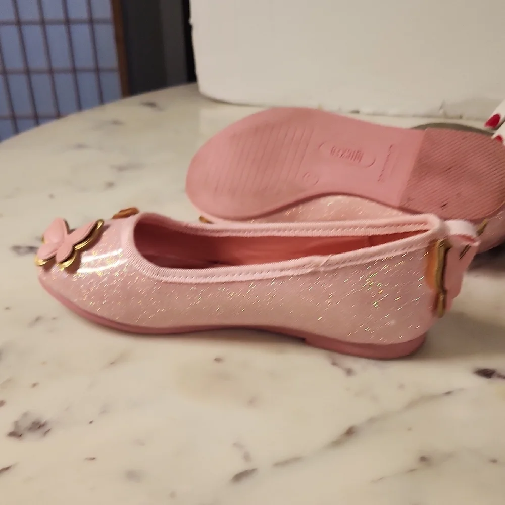 Ground Up Wicked Glinda Inspired Ballet Flats Pink Sz12